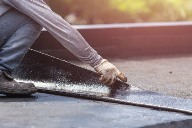 Professional Waterproofing technician working in Oradell, NJ